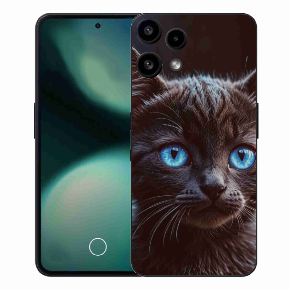 Zselés borítás mmCase a Nothing Phone (3a) Lite készülékhez - fekete cica 2