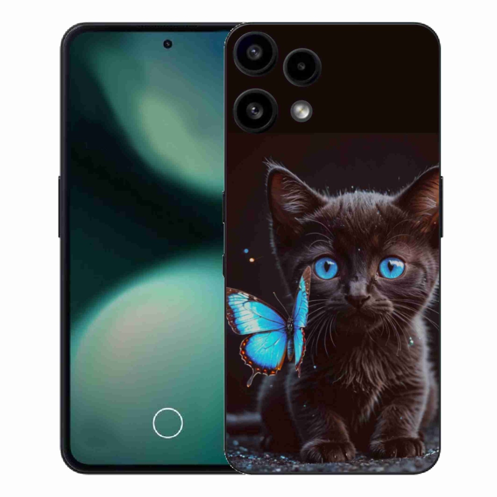 Zselés borítás mmCase a Nothing Phone (3a) Lite készülékhez - fekete cica 3