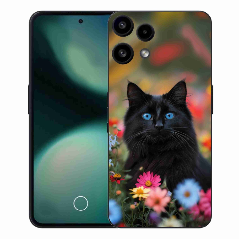 Zselés borító mmCase a Nothing Phone (3a) Lite készülékhez - fekete cica 4