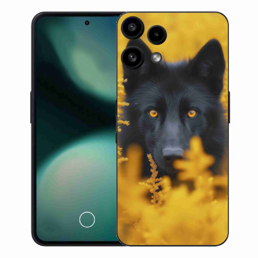 Zselés borítás mmCase a Nothing Phone (3a) Lite készülékhez - fekete farkas 2