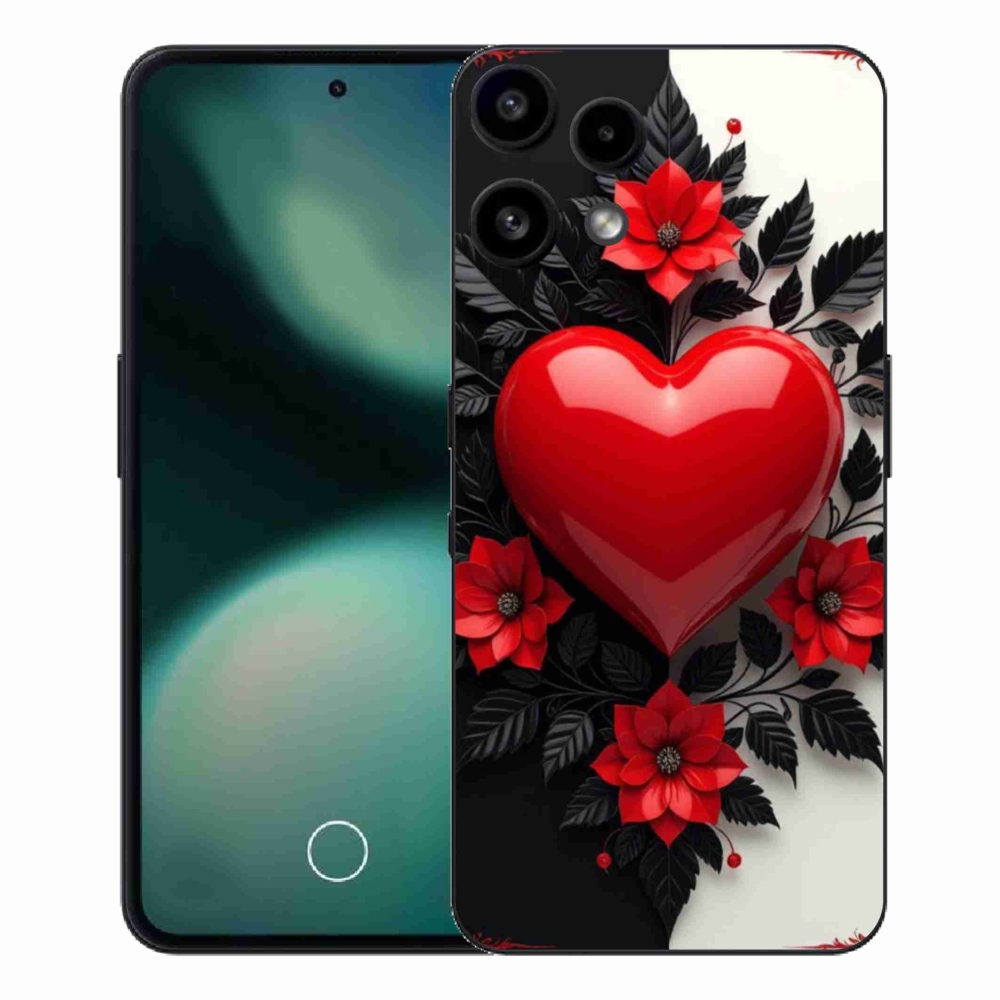 Zselés borítás mmCase a Nothing Phone (3a) Lite készülékhez - piros szív