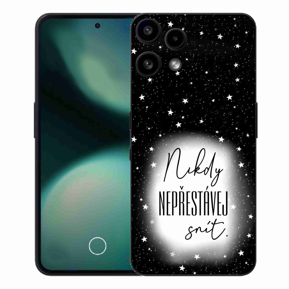 Zselés borítás mmCase a Nothing Phone (3a) Lite készülékhez - Quote 1 fehér és fekete háttérrel