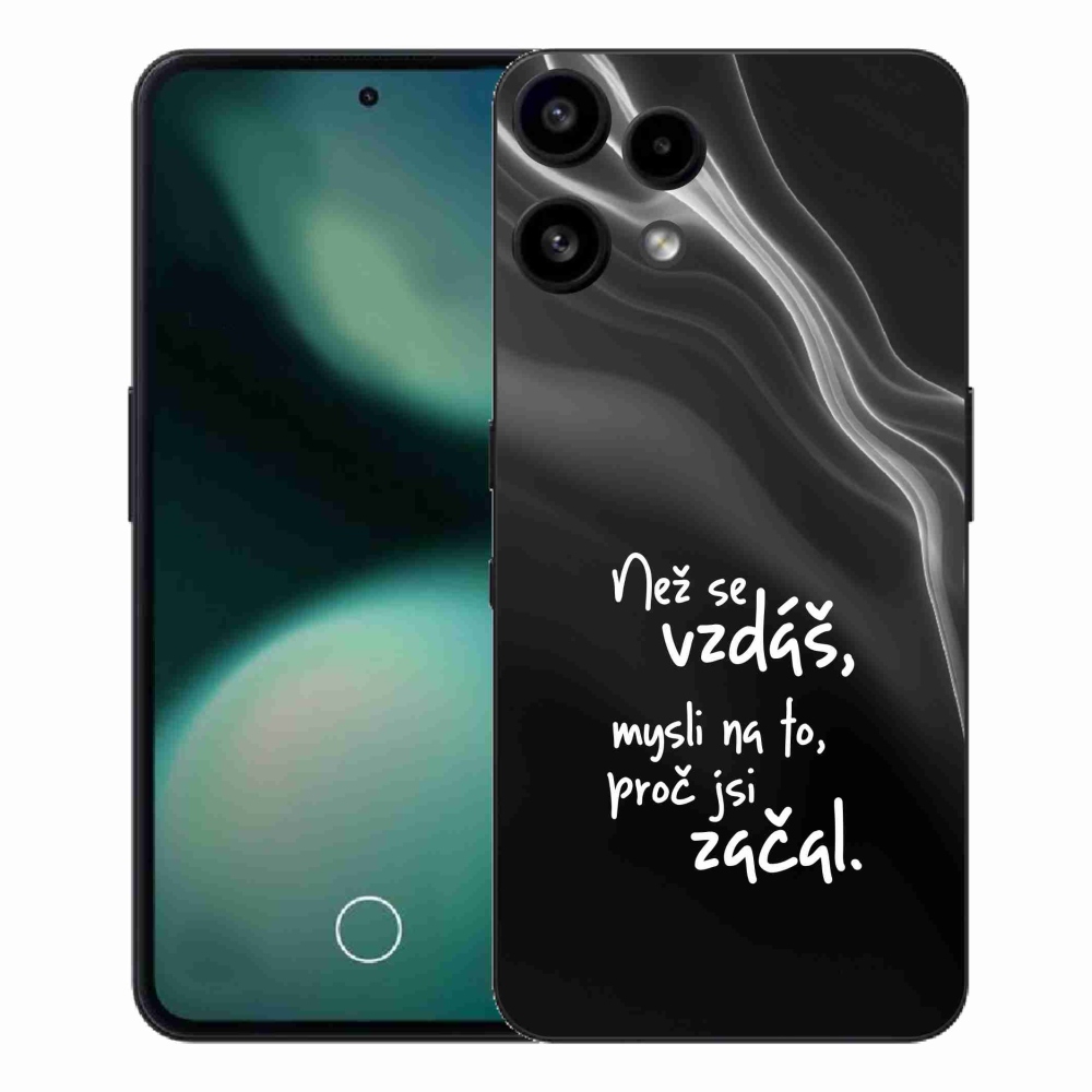 Zselés borítás mmCase a Nothing Phone (3a) Lite készülékhez - Quote 2 fekete háttér