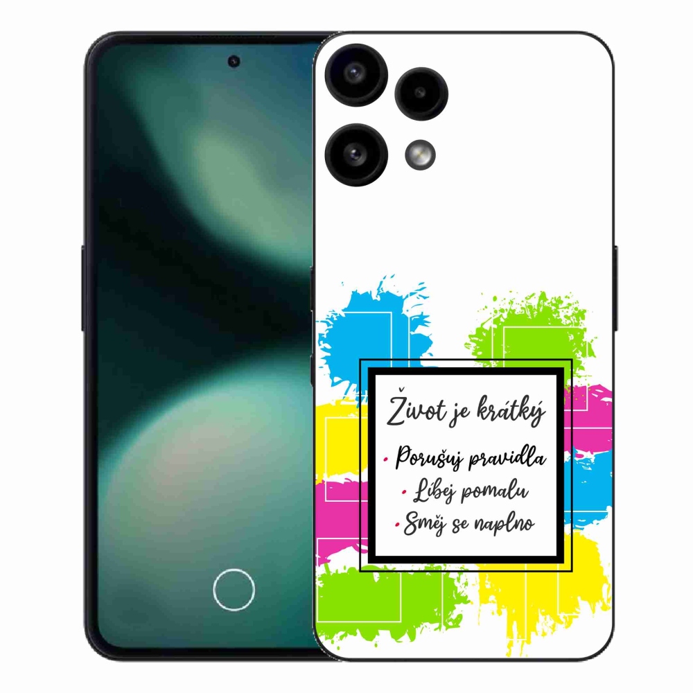 Zselés borító mmCase a Nothing Phone (3a) Lite készülékhez - Idézet 5 fehér háttér