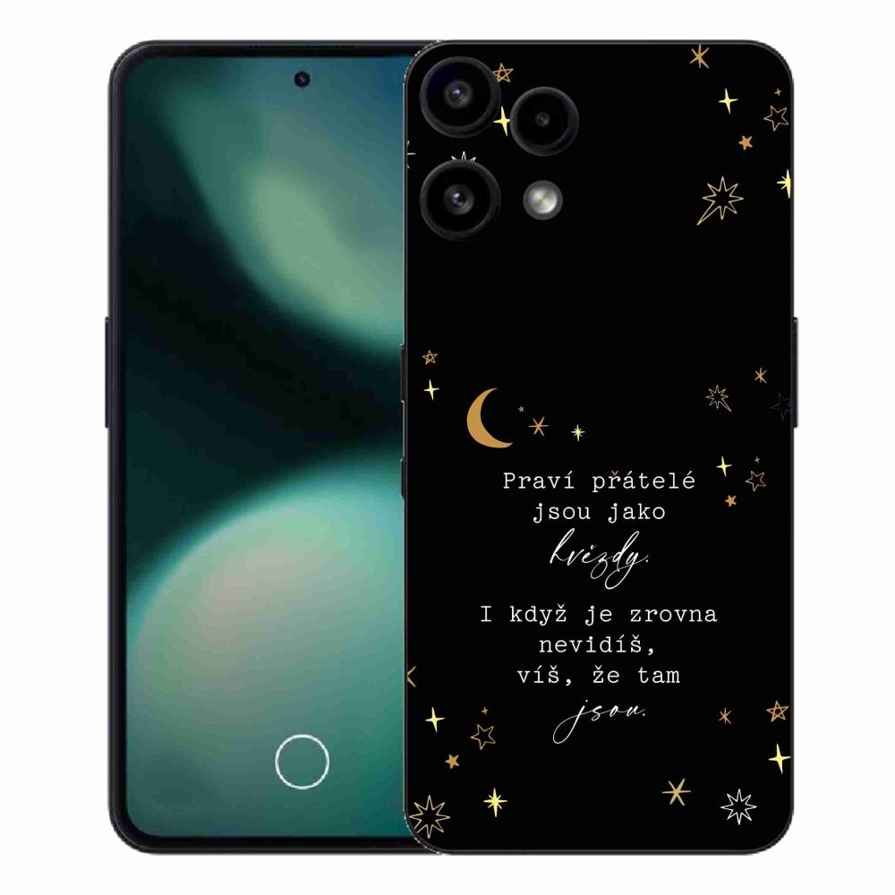 Zselés borítás mmCase a Nothing Phone (3a) Lite készülékhez - Idézet 6 fekete háttér