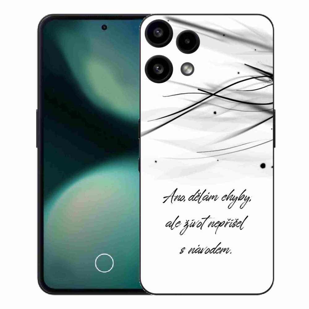 Zselés borító mmCase a Nothing Phone (3a) Lite készülékhez - idézem fehér háttér