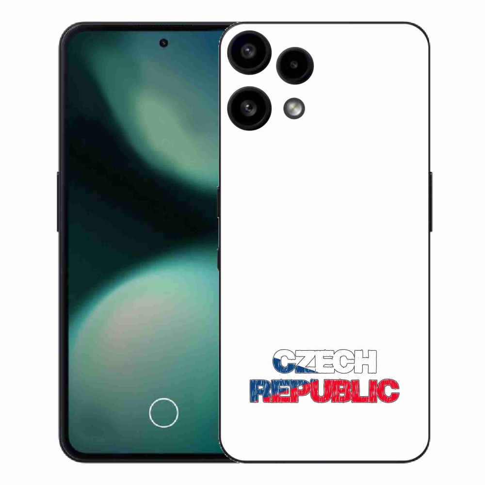 Gél borító mmCase a Nothing Phone (3a) Lite készülékhez - Csehország fehér háttér