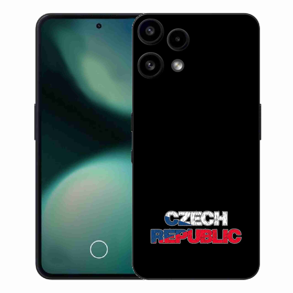 Zselés borító mmCase a Nothing Phone (3a) Lite készülékhez - Csehország fekete háttér