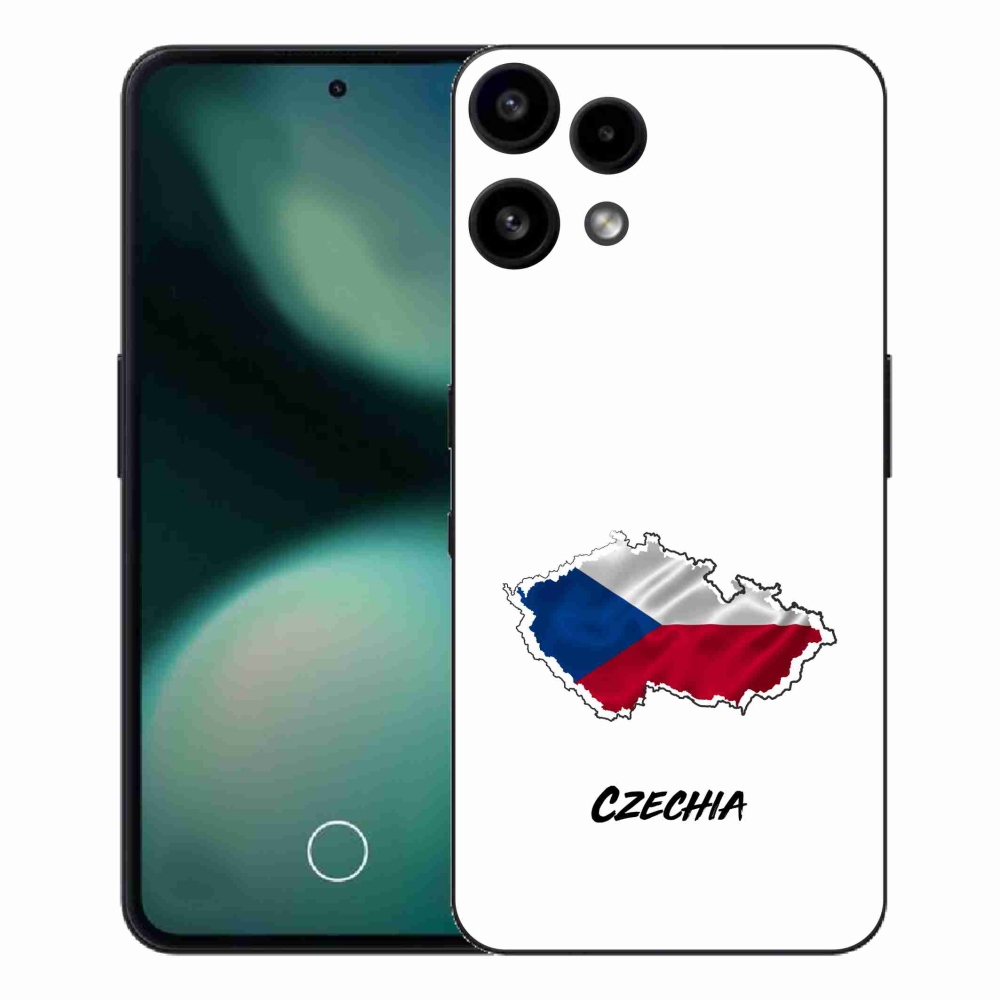 Zselés borító mmCase a Nothing Phone (3a) Lite készülékhez - Csehország fehér háttér