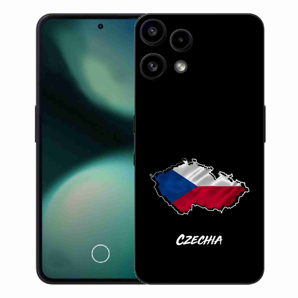 Zselés borító mmCase a Nothing Phone (3a) Lite készülékhez - Csehország fekete háttér