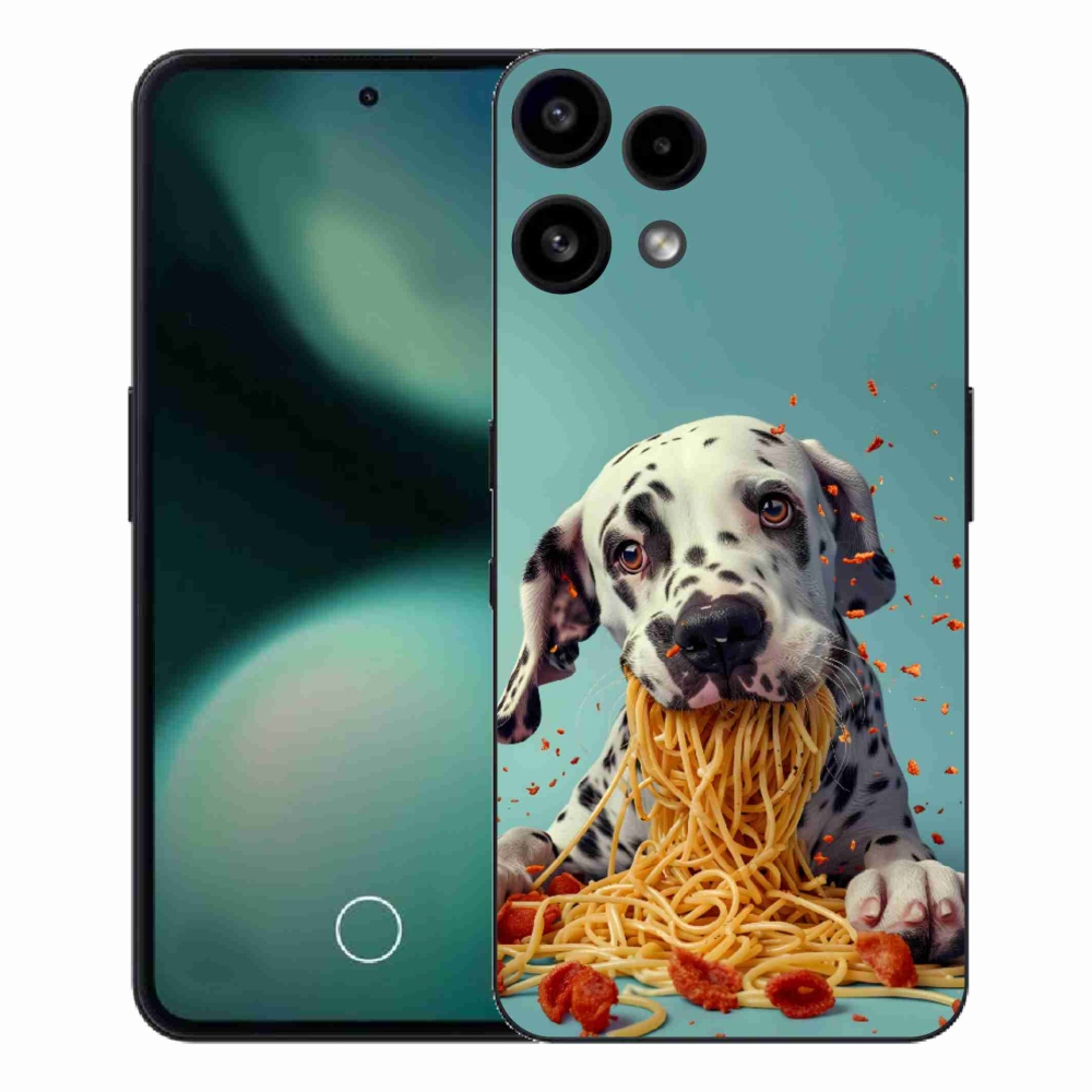 Zselés borítás mmCase a Nothing Phone (3a) Lite készülékhez - Dalmata és spagetti
