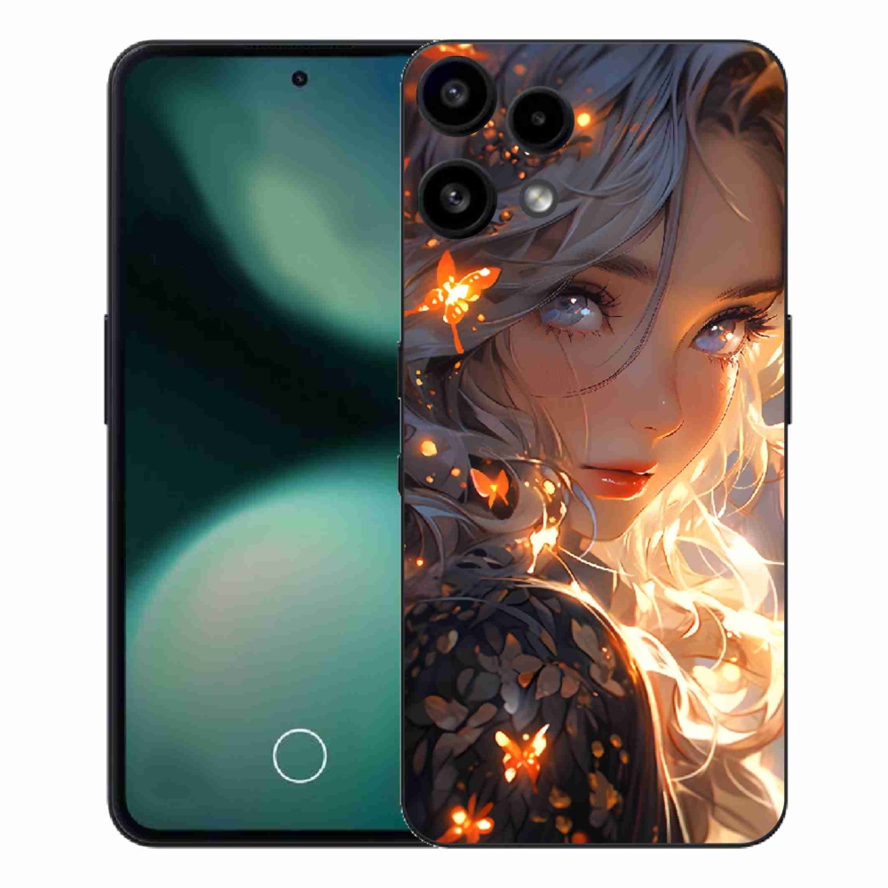 Zselés borítás mmCase a Nothing Phone (3a) Lite készülékhez - lány és pillangók