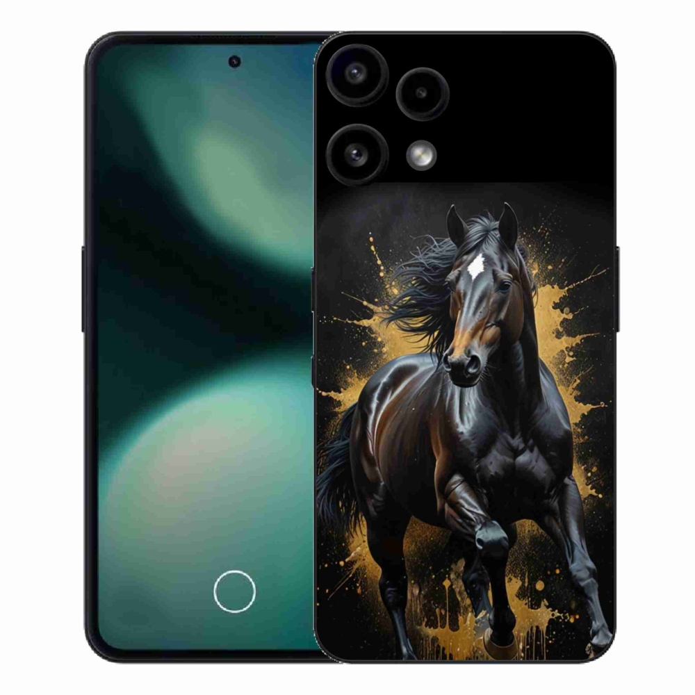 Zselés borítás mmCase a Nothing Phone (3a) Lite készülékhez - elegáns fekete ménes