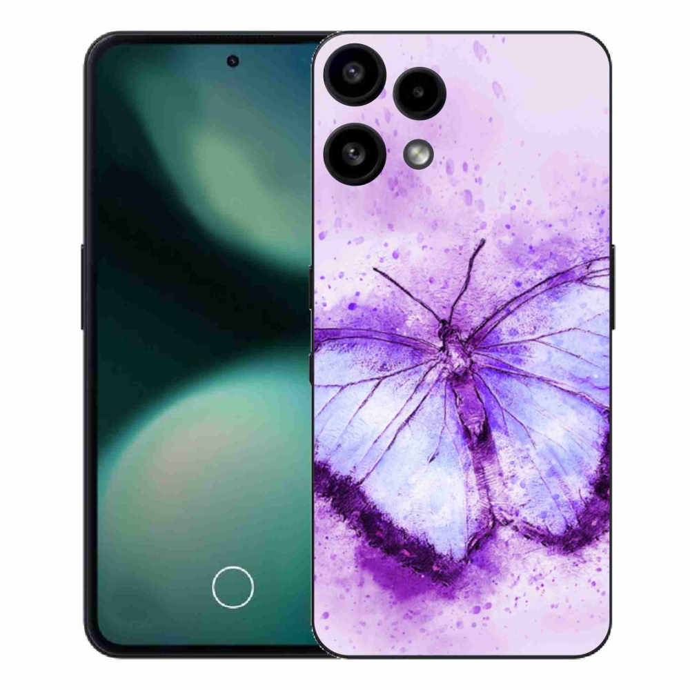 Zselés borítás mmCase a Nothing Phone (3a) Lite készülékhez - lila pillangó