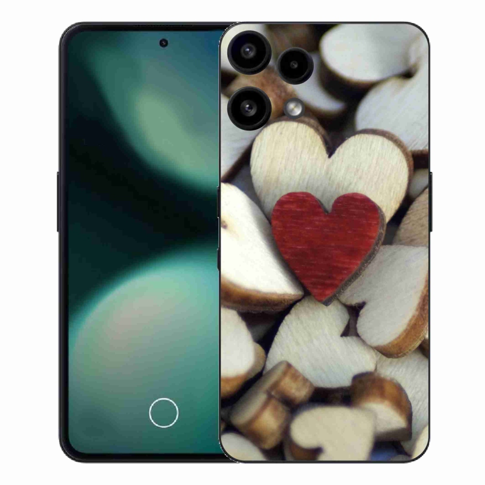 Zselés borítás mmCase a Nothing Phone (3a) Lite készülékhez - gravírozott piros szív
