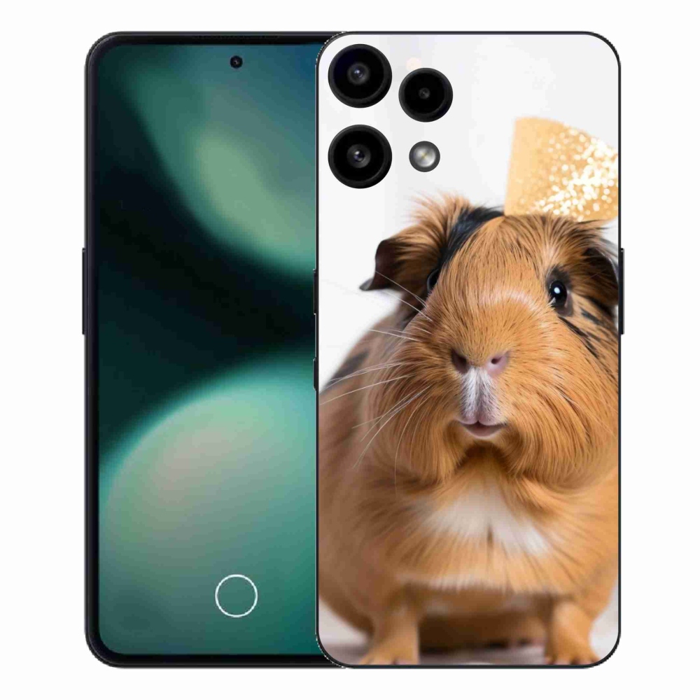 Zselés tok mmCase a Nothing Phone (3a) Lite készülékhez - barna tengerimalac