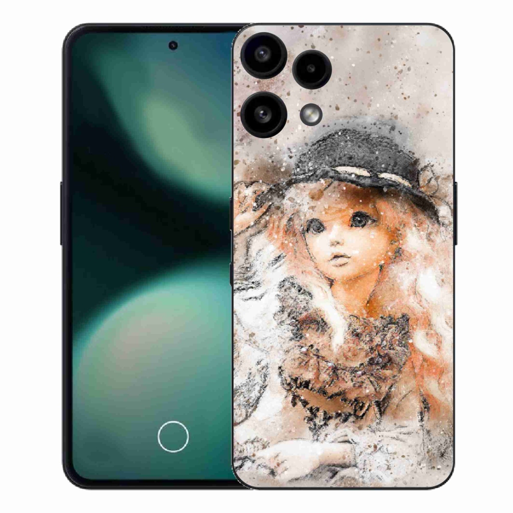 Zselés borítás mmCase a Nothing Phone (3a) Lite készülékhez - lány kalapban
