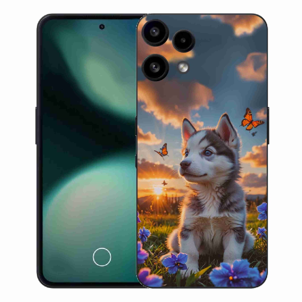 Zselés borító mmCase a Nothing Phone (3a) Lite készülékhez - husky a naplementében