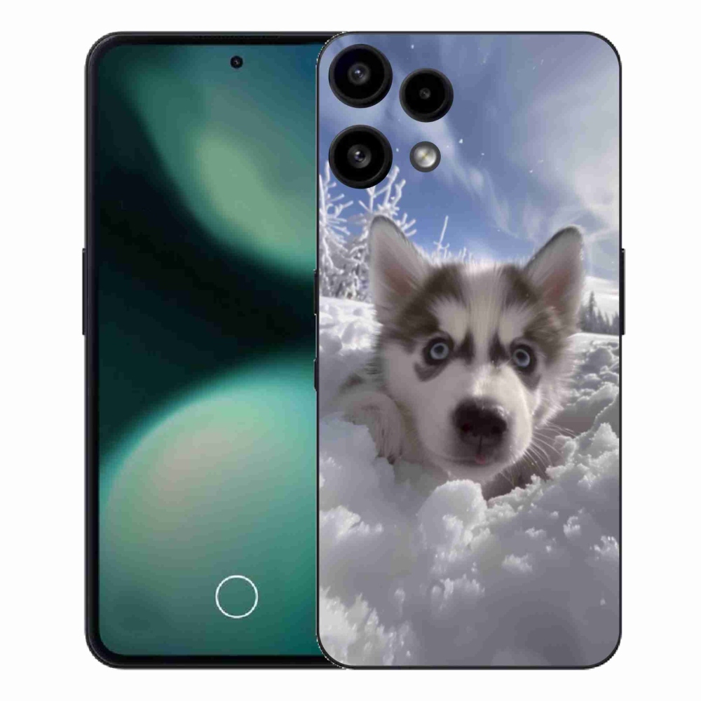 Zselés borítás mmCase a Nothing Phone (3a) Lite készülékhez - husky a hóban