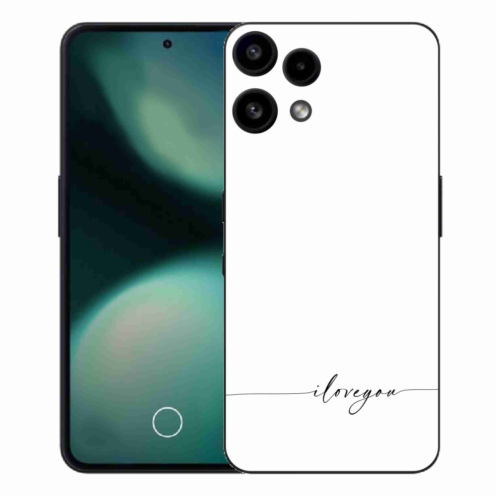 Zselés borító mmCase a Nothing Phone (3a) Lite telefonhoz - Szeretlek fehér háttérrel