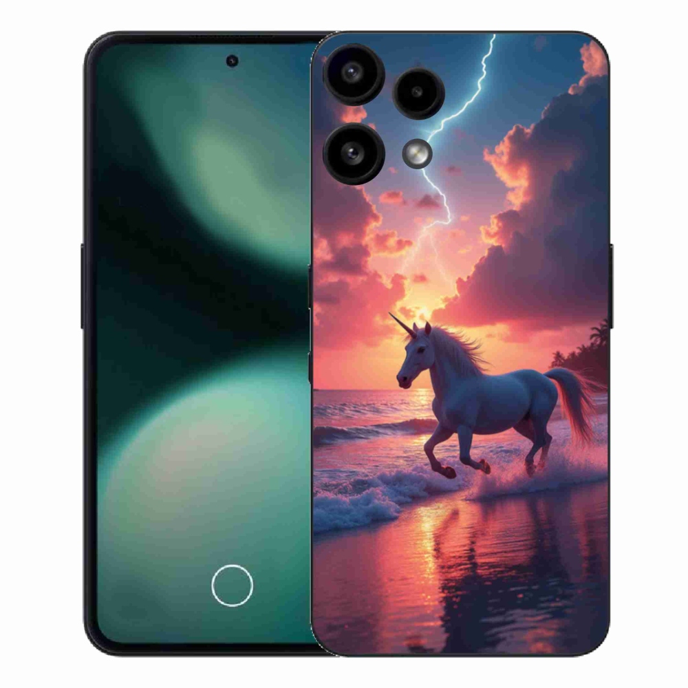 Zselés borítás mmCase a Nothing Phone (3a) Lite készülékhez - egyszarvú a tengerparton