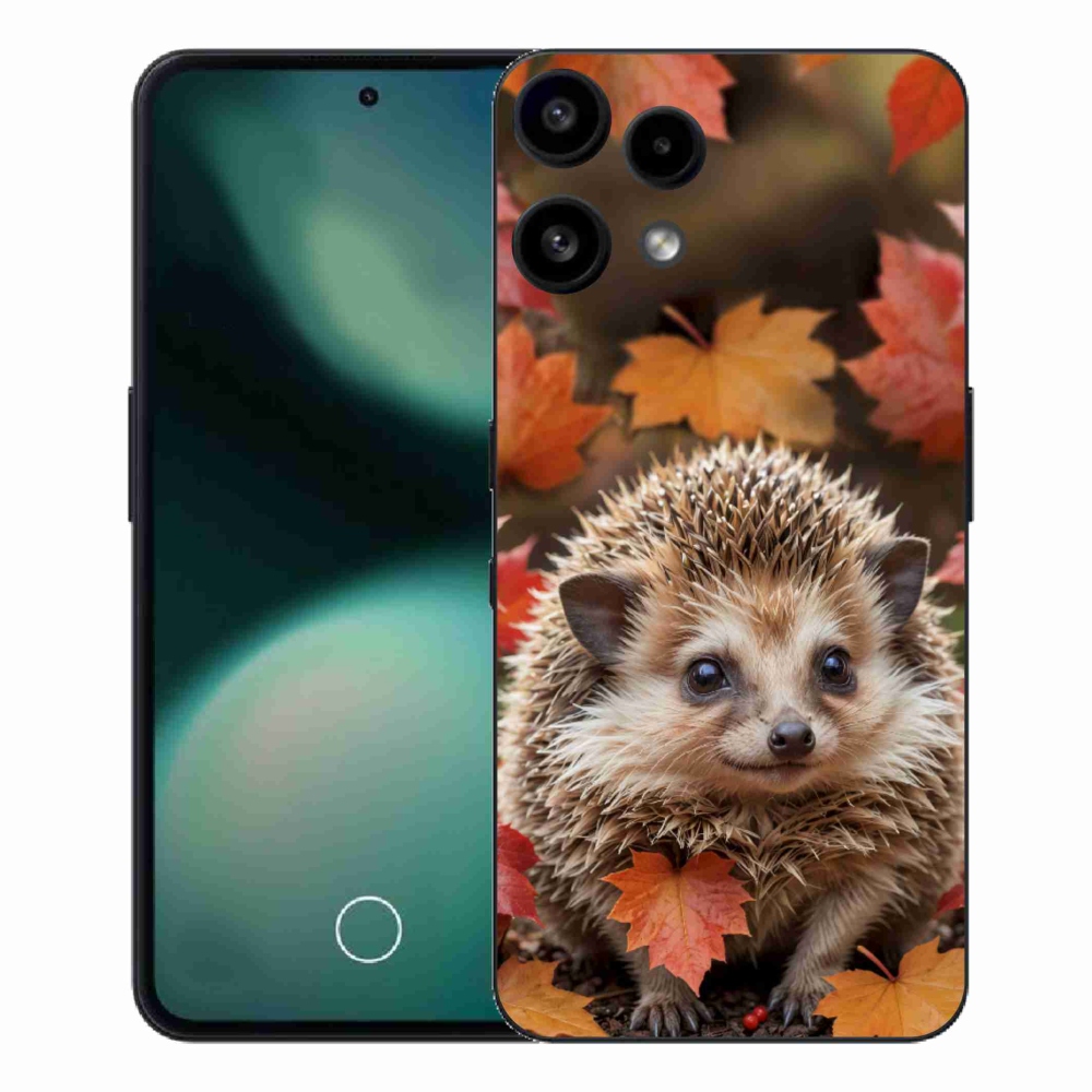 Zselés borító mmCase a Nothing Phone (3a) Lite telefonhoz - süni levelekben