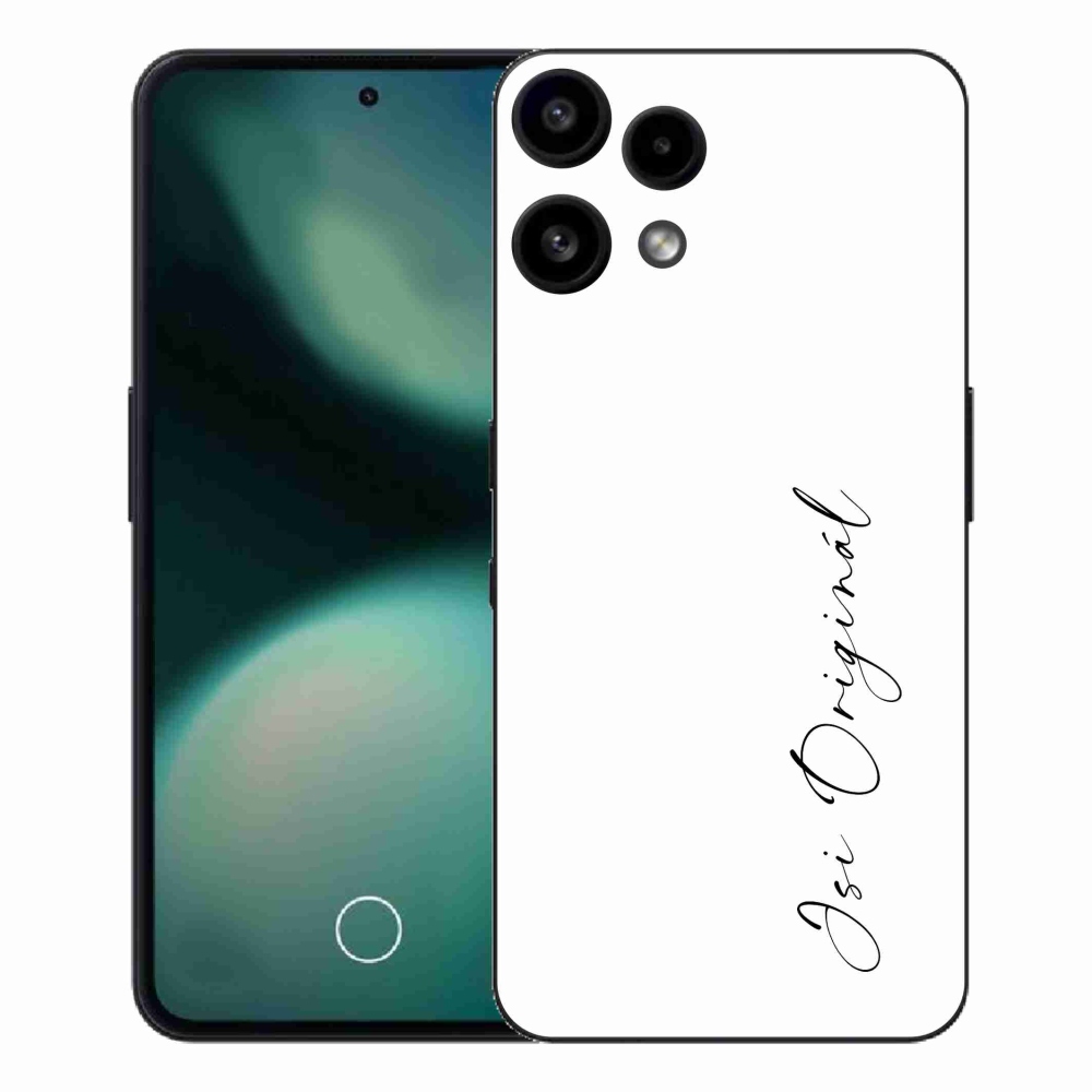 Gél borító mmCase a Semmi telefon (3a) Lite - Ön az eredeti fehér háttérrel