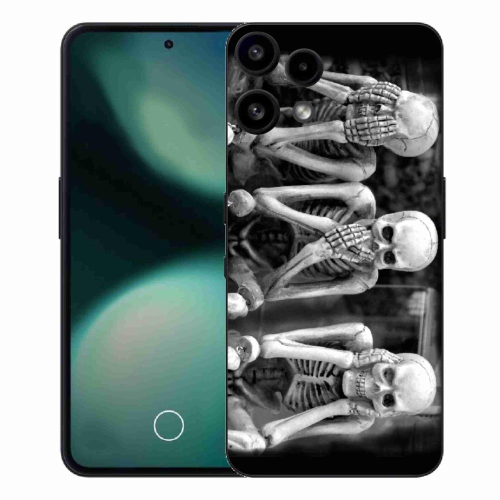 Zselés borítás mmCase a Nothing Phone (3a) Lite készülékhez - csontvázak