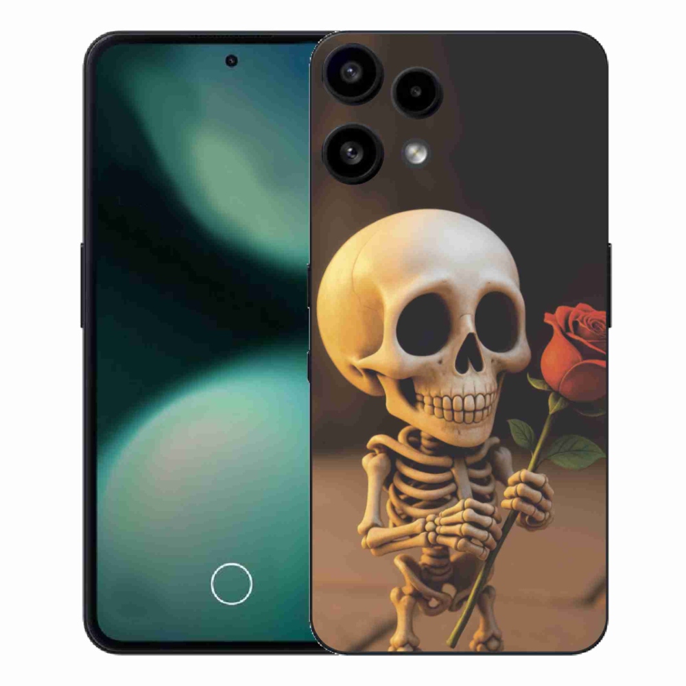Zselés borítás mmCase a Nothing Phone (3a) Lite készülékhez - csontváz rózsával