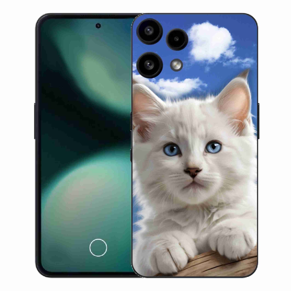 Zselés borító mmCase a Nothing Phone (3a) Lite készülékhez - cica és felhők