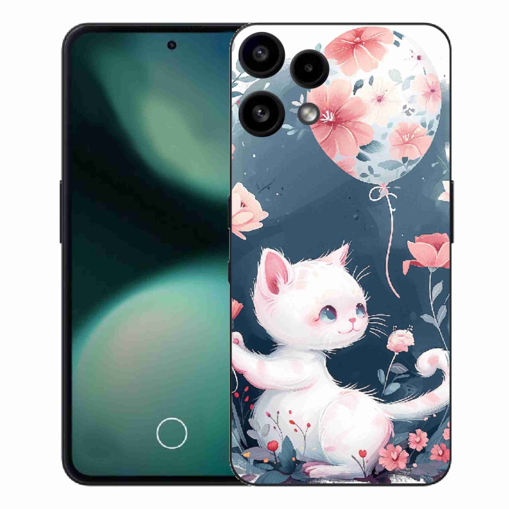 Zselés borítás mmCase a Nothing Phone (3a) Lite készülékhez - cica lufival