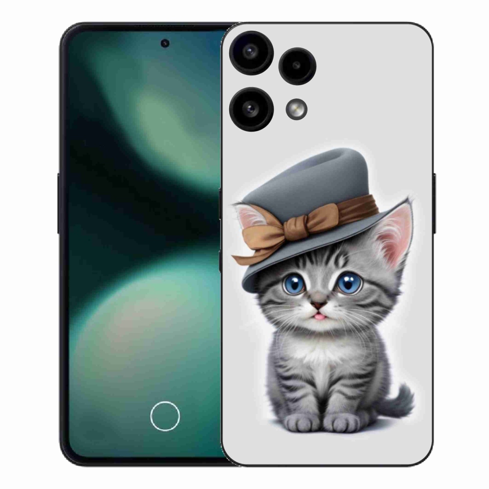 Zselés borítás mmCase a Nothing Phone (3a) Lite készülékhez - cica sapkával