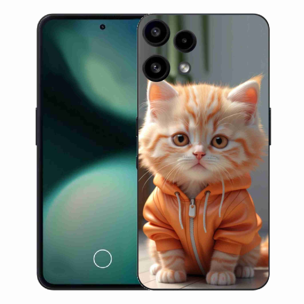 Zselés borítás mmCase a Nothing Phone (3a) Lite telefonhoz - cica melegítőben