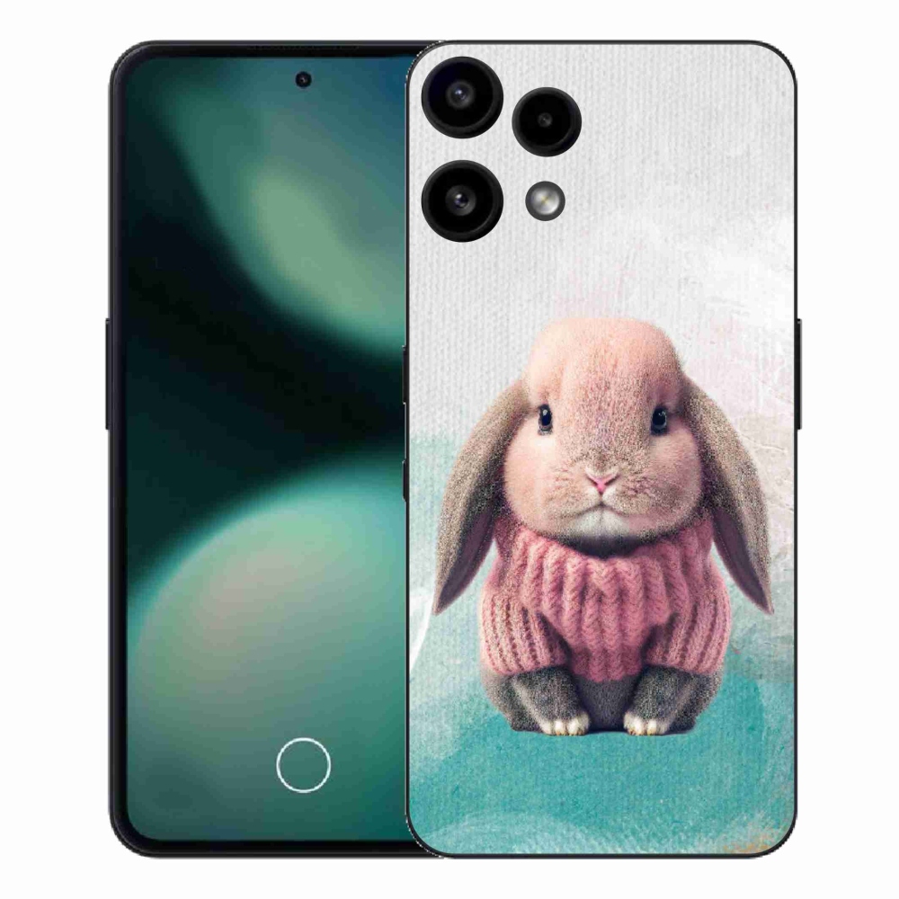 Zselés borítás mmCase a Nothing Phone (3a) Lite telefonhoz - nyúl pulóverben