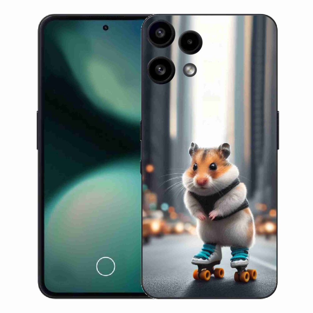 Zselés borítás mmCase a Nothing Phone (3a) Lite készülékhez - hörcsög a korcsolyán