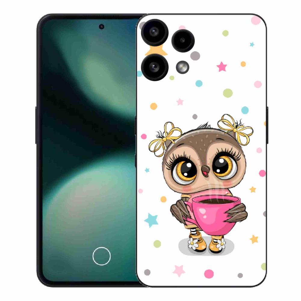 Zselés borítás mmCase a Nothing Phone (3a) Lite telefonhoz - rajzfilm bagoly