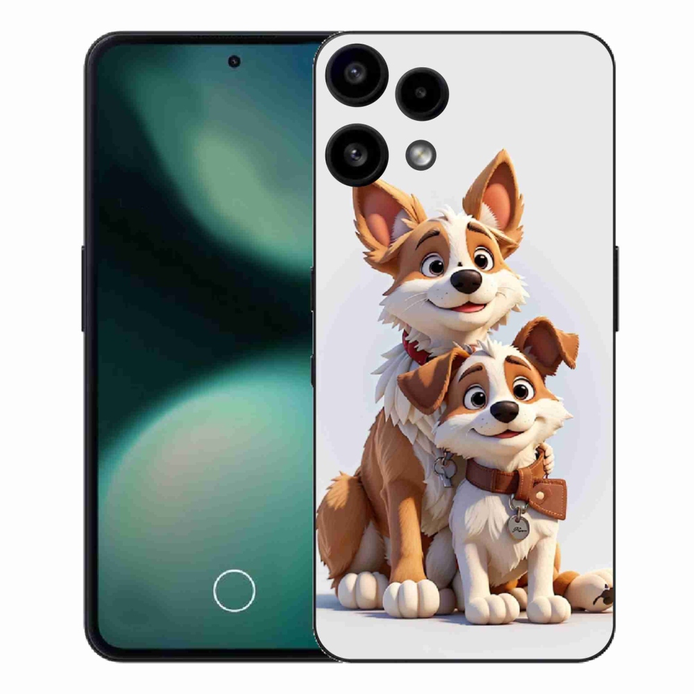 Zselés borítás mmCase a Nothing Phone (3a) Lite készülékhez - kutyák rajzolása