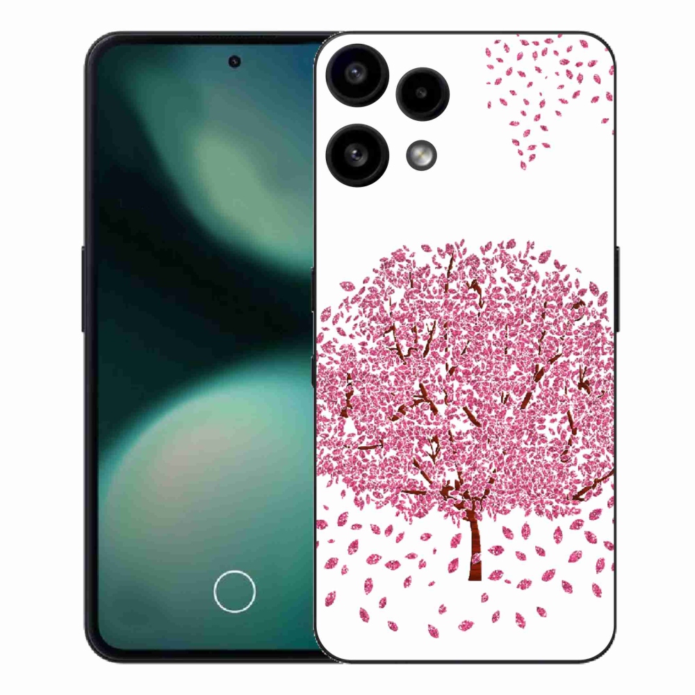 Zselés borító mmCase a Nothing Phone (3a) Lite telefonhoz - rajzfilmfa levelekkel
