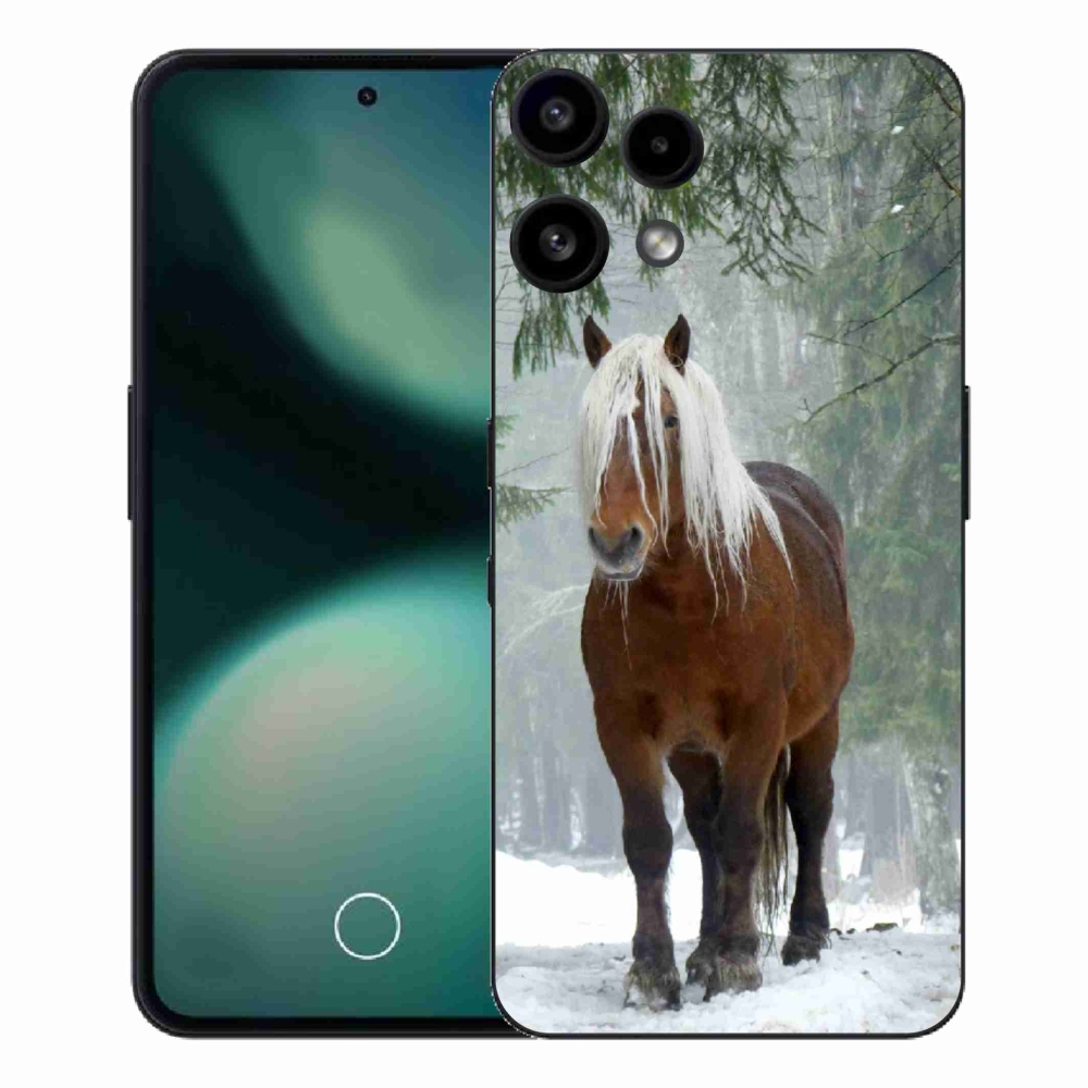 Zselés borítás mmCase a Nothing Phone (3a) Lite készülékhez - ló az erdőben