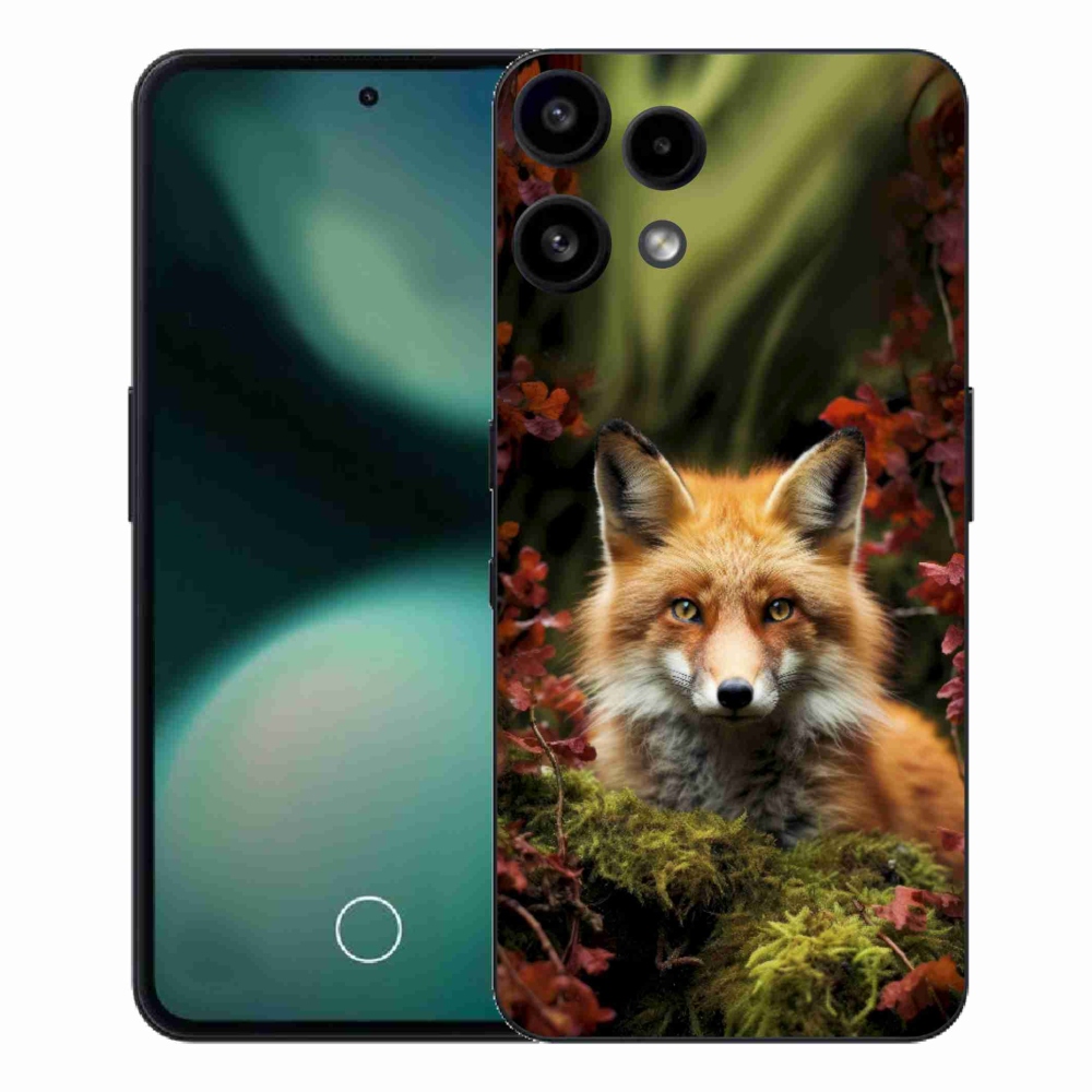 Zselés borítás mmCase a Nothing Phone (3a) Lite készülékhez - róka az erdőben