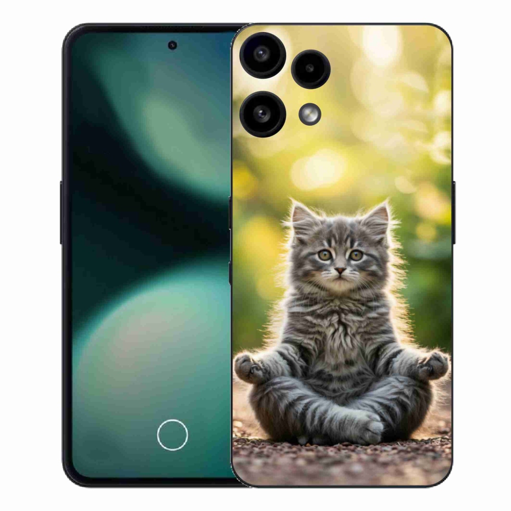 Zselés borító mmCase a Nothing Phone (3a) Lite készülékhez - meditáló cica