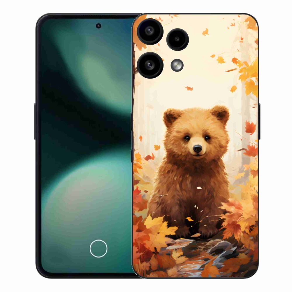 Zselés tok mmCase a Nothing Phone (3a) Lite készülékhez - medve az erdőben