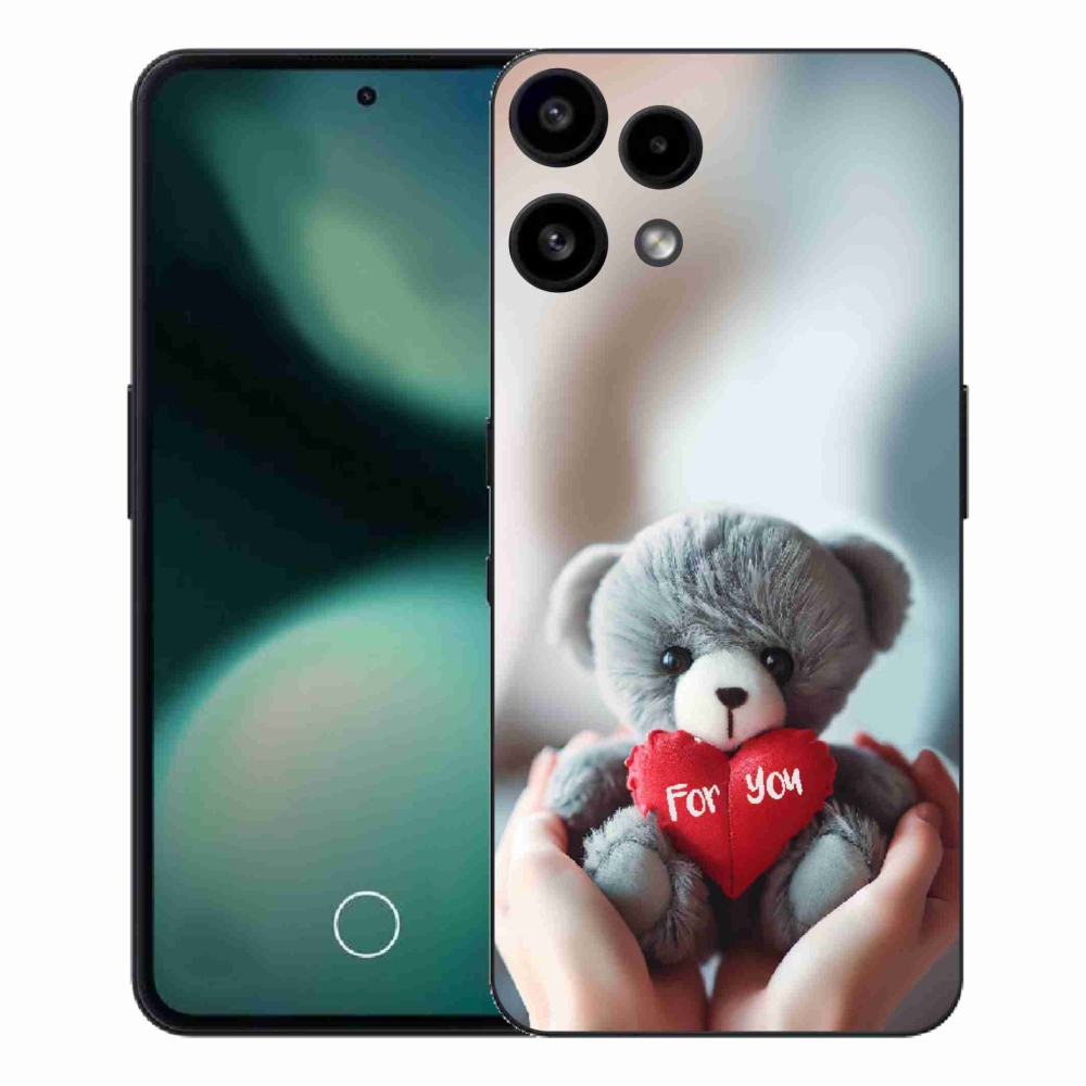 Zselés borítás mmCase a Nothing Phone (3a) Lite telefonhoz - mackó a szerelmesek számára
