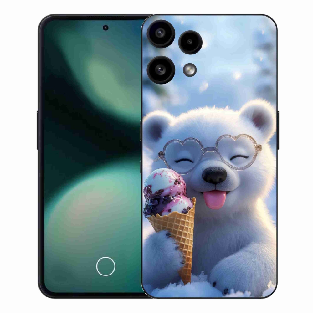 Zselés borítás mmCase a Nothing Phone (3a) Lite készülékhez - mackó fagylalttal
