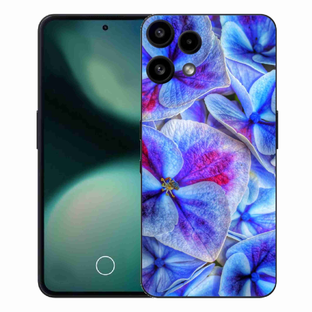 Zselés borító mmCase a Nothing Phone (3a) Lite készülékhez - kék virágok 1