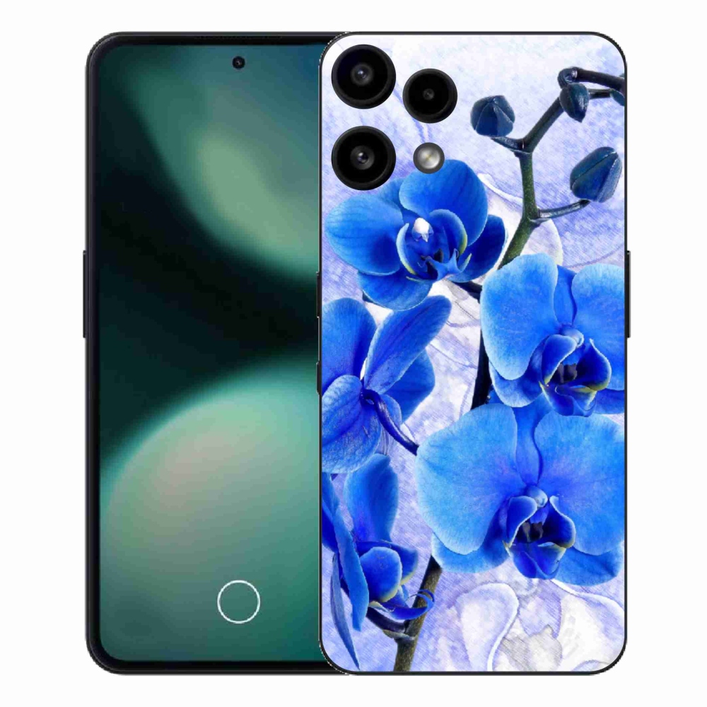 Zselés borító mmCase a Nothing Phone (3a) Lite készülékhez - kék virágok