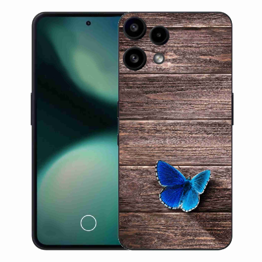 Zselés tok mmCase a Nothing Phone (3a) Lite készülékhez - kék pillangó 1