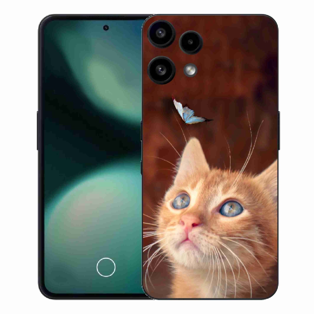 Zselés borítás mmCase a Nothing Phone (3a) Lite készülékhez - pillangó és cica