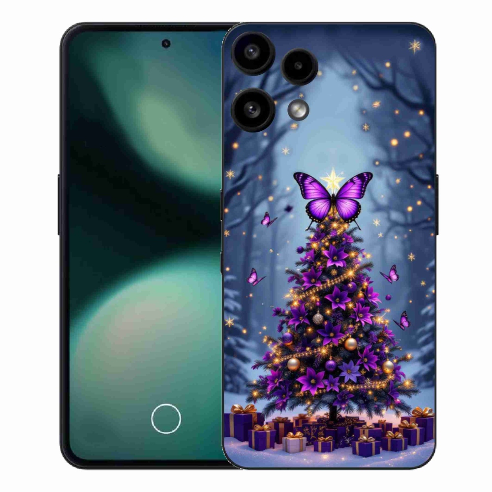 Zselés borítás mmCase a Nothing Phone (3a) Lite készülékhez - pillangó karácsonyfa