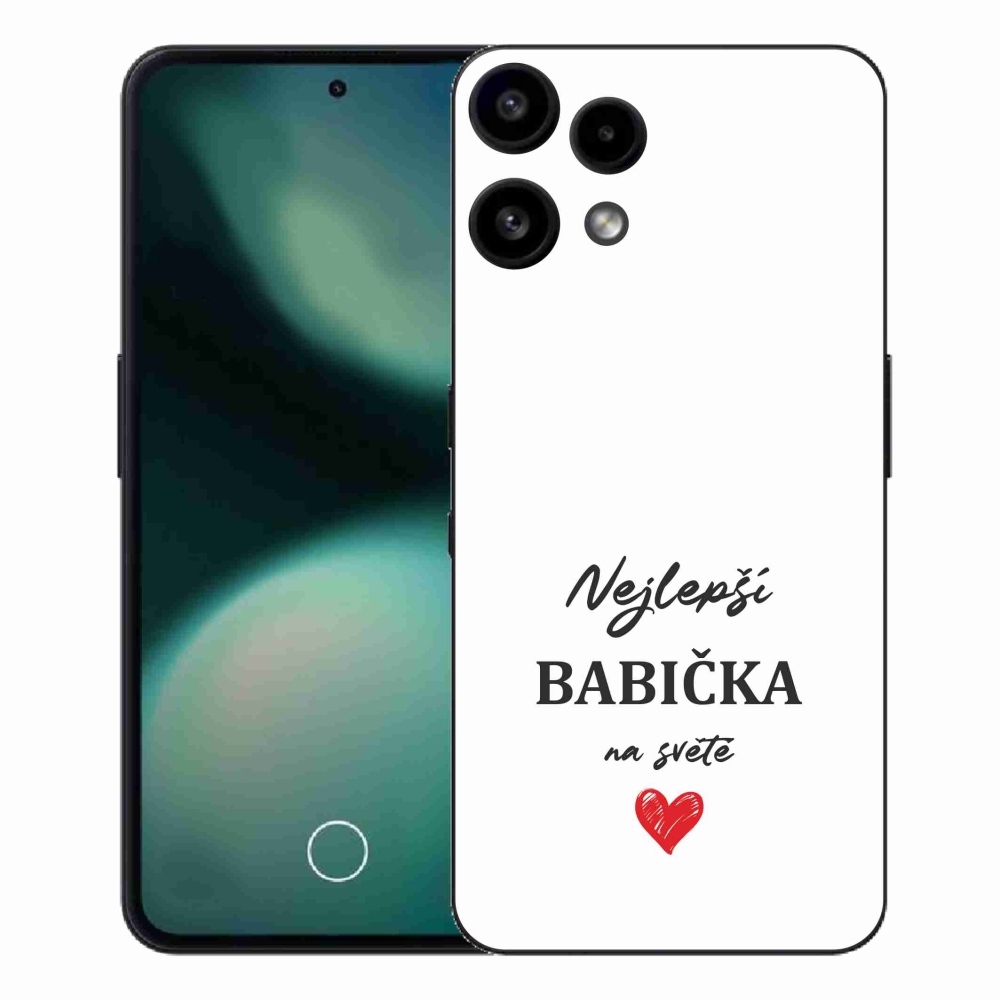 Gél borító mmCase a Nothing Phone (3a) Lite készülékhez - Best Grandma 1 fehér háttér